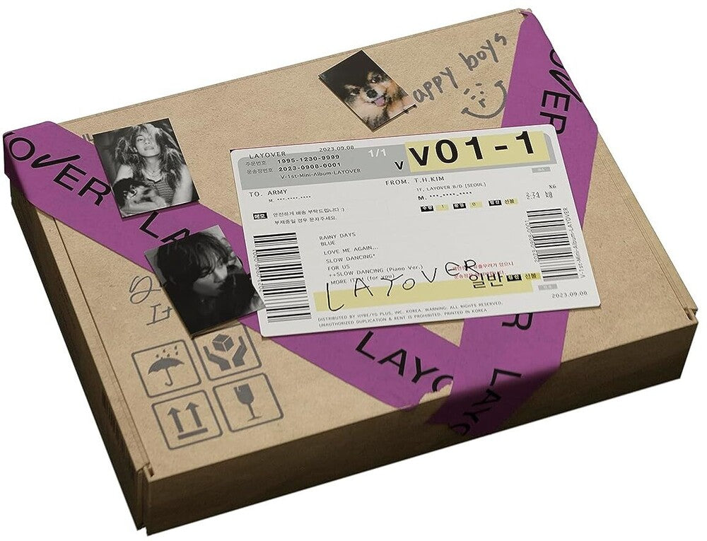 the album cover for V (BTS) - V 'Layover' [3]
