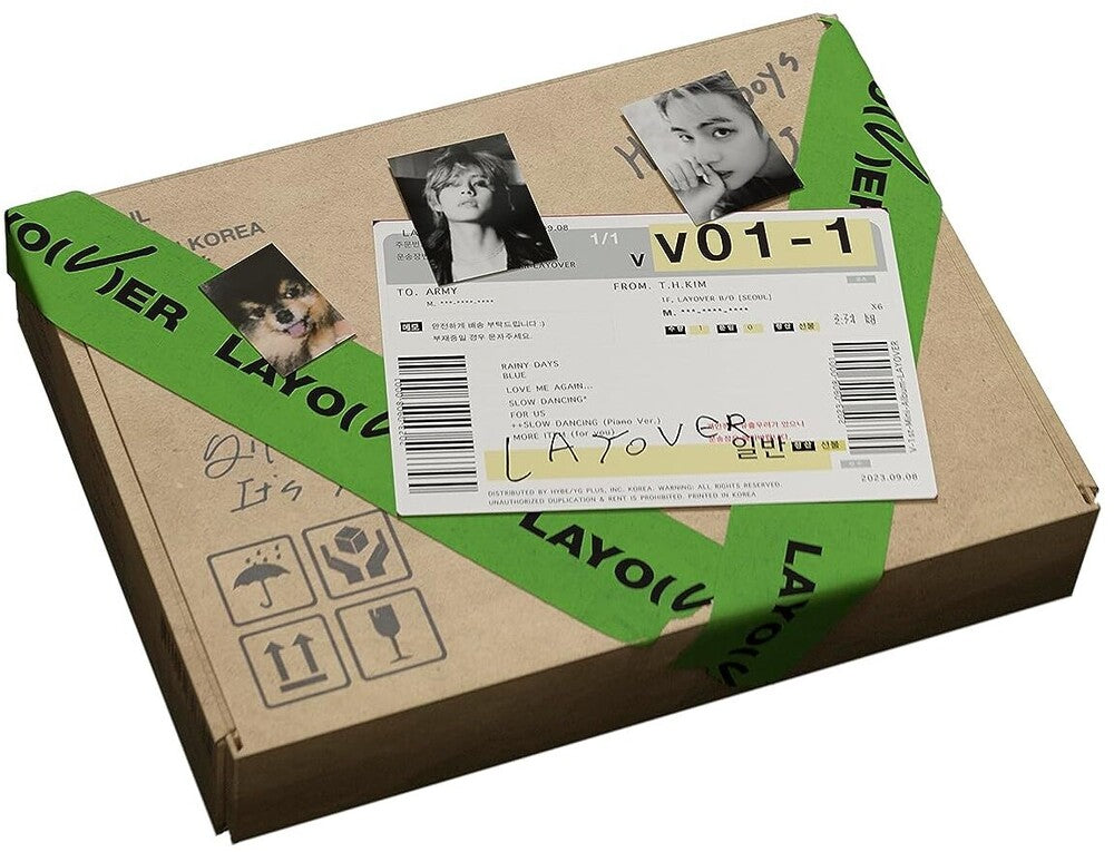 the album cover for V (BTS) - V 'Layover' [1]