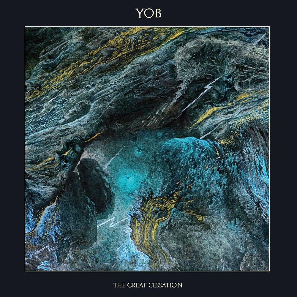 the album cover for Yob - Great Cessation (Blue) [Colored Vinyl] (Cyn) (Slv) (Ylw)