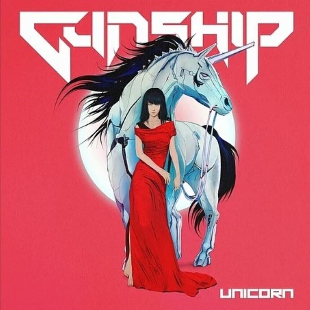 the album cover for Gunship - Unicorn [Indie Exclusive Limited Edition Blood & Chrome Edition 2 LP]