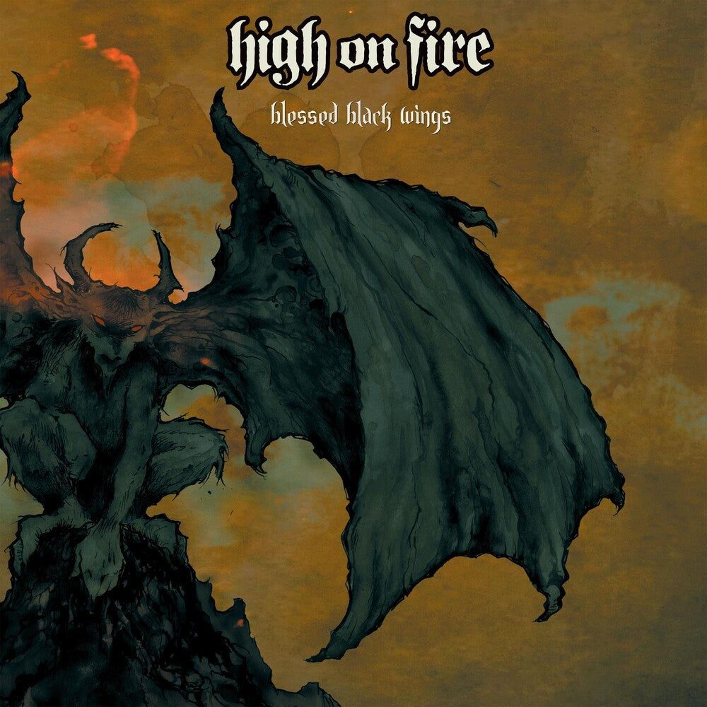 the album cover for High On Fire - Blessed Black Wings (Blue) [Colored Vinyl] (Org)