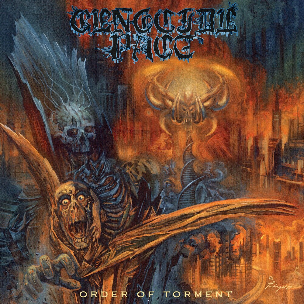 the album cover for Genocide Pact - Order Of Torment (Blk) (Blue) [Colored Vinyl] (Org) (Spla)