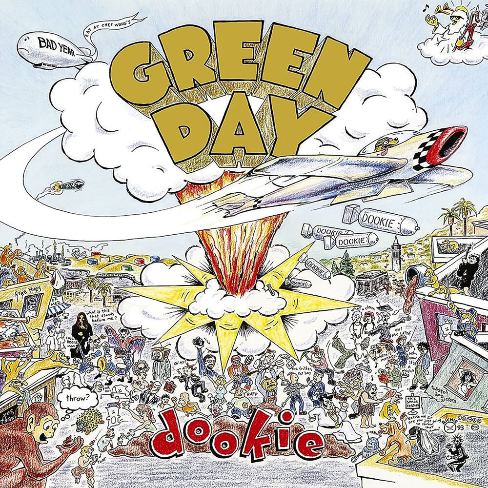 the album cover for Green Day - Dookie: 30th Anniversary [Baby Blue LP]