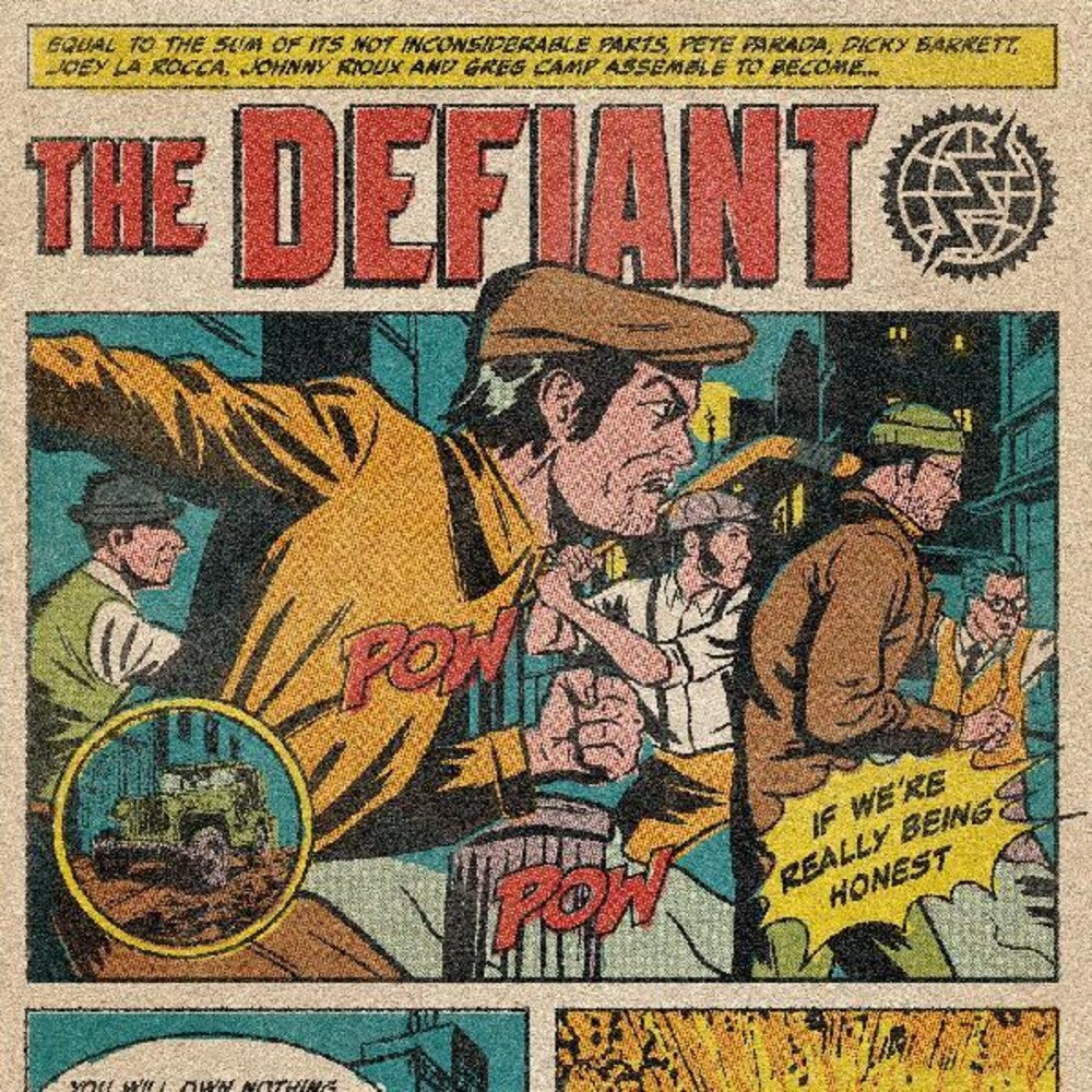 the album cover for Defiant - If We're Really Being Honest [Lime Green LP]