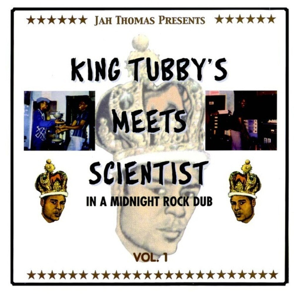 the album cover for King Tubby - Meets Scientist In A Midnight Rock Dub
