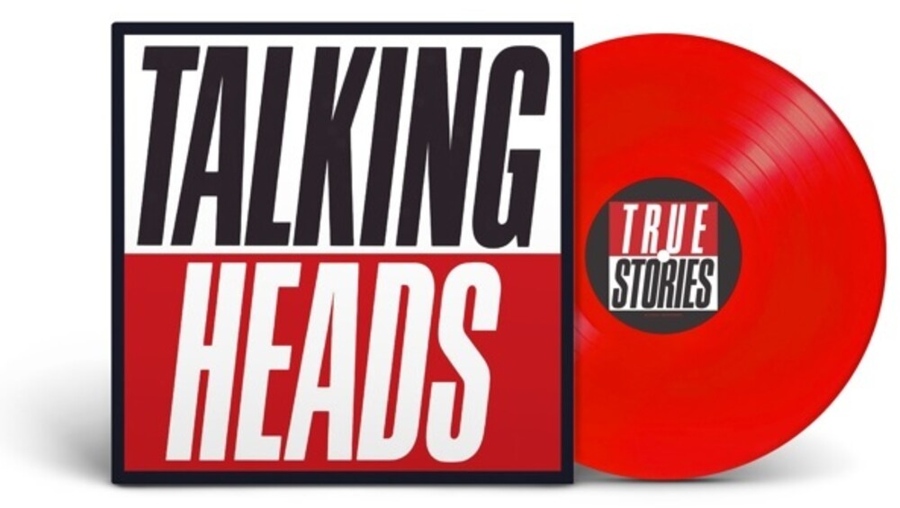 the album cover for Talking Heads - True Stories [Rocktober 2023 Translucent Red LP]