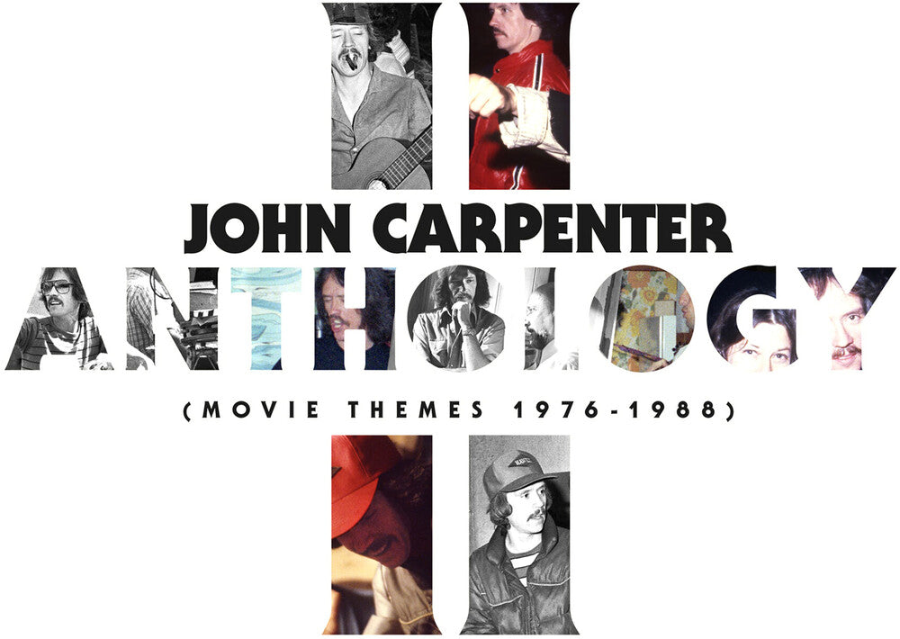 the album cover for John Carpenter, Cody Carpenter & Daniel Davies - Anthology II (Movie Themes 1976-1988) [Blue LP]