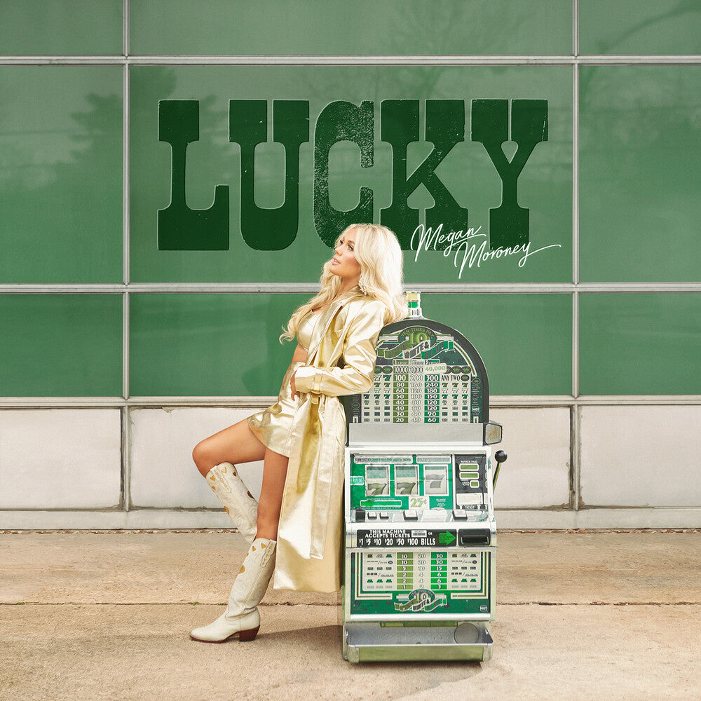 the album cover for Megan Moroney - Lucky [Translucent Green 2LP]
