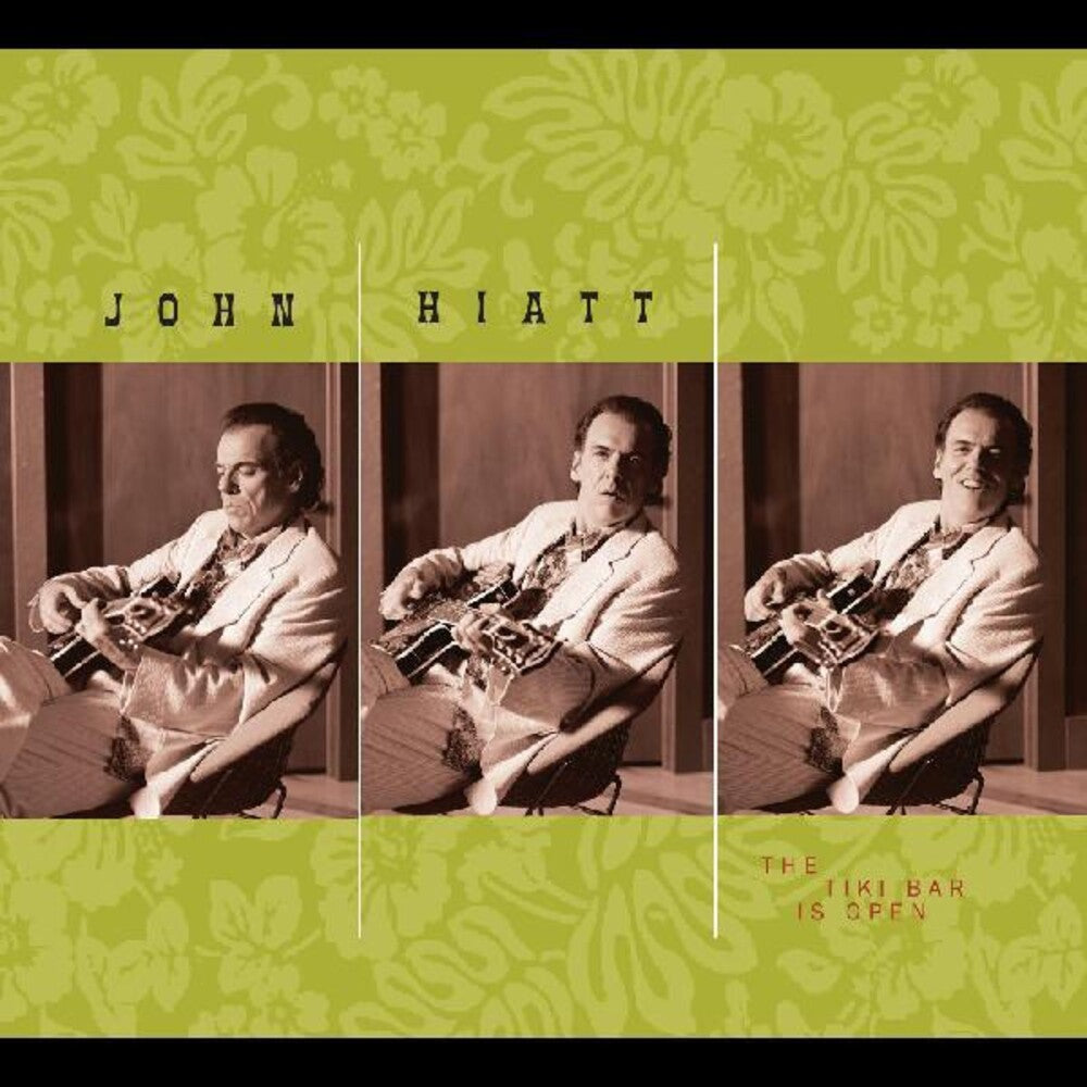the album cover for John Hiatt - Tiki Bar Is Open [Clear Vinyl] (Grn)