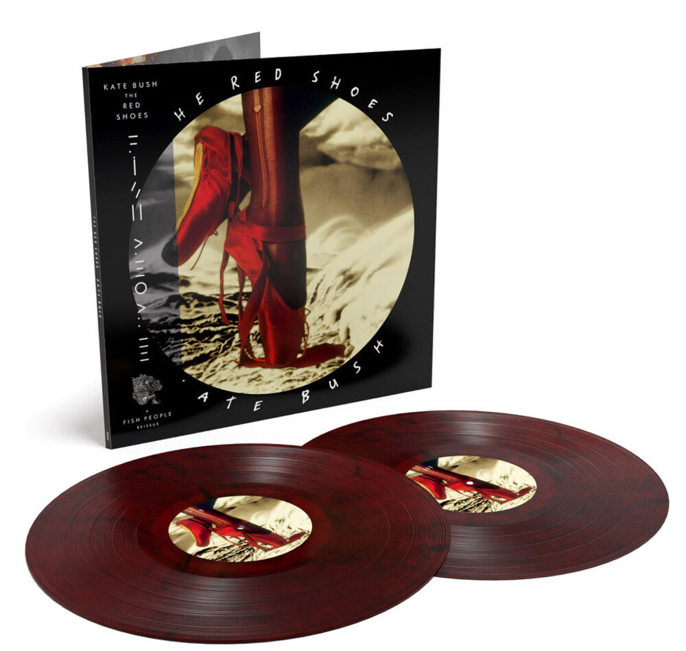 the album cover for Kate Bush - The Red Shoes: Remastered [Indie Exclusive Limited Edition Dracula Red 2LP]