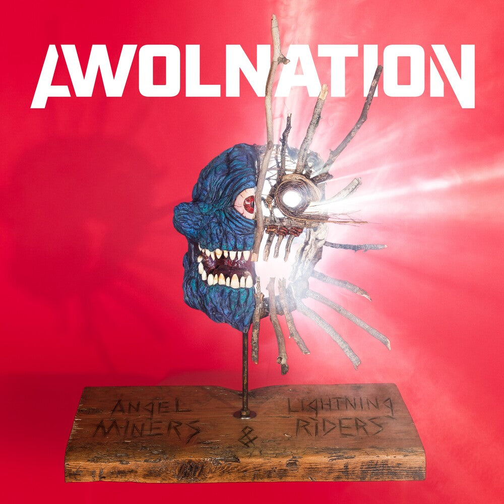 the album cover for Awolnation - Angel Miners & Lightning Riders (Blue) [Colored Vinyl]