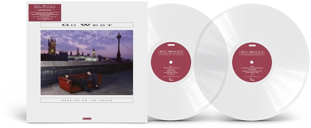 the album cover for Go West - Dancing On The Couch [Clear Vinyl] [180 Gram] (Exp)