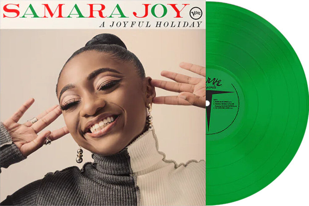 the album cover for Samara Joy - Joyful Holiday [Colored Vinyl] (Grn) [Limited Edition]