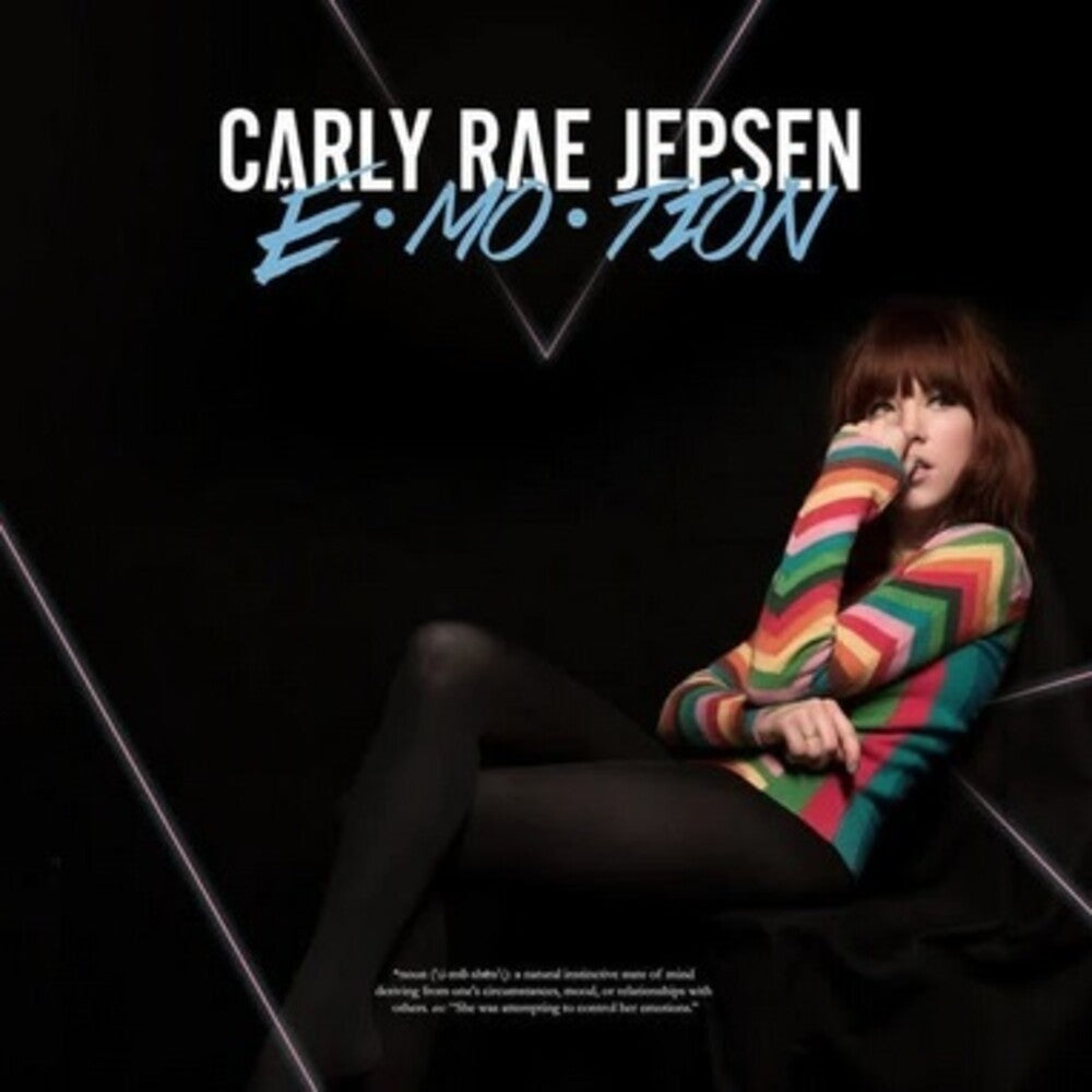 the album cover for Carly Rae Jepsen - Emotion (Blue) [Colored Vinyl] (Can)