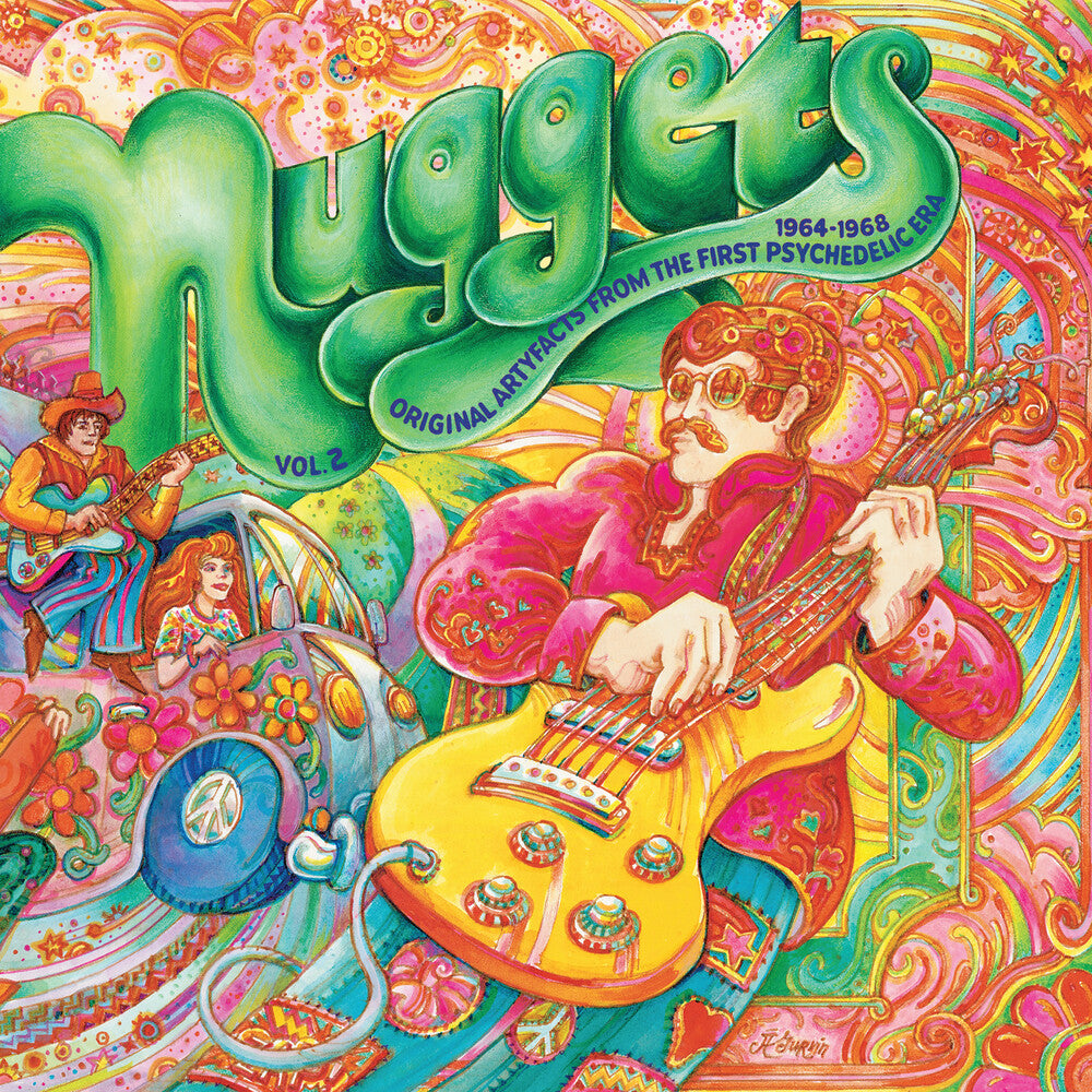 the album cover for Nuggets - Nuggets: Original Artyfacts From The First Psychedelic Era (1965-1968), Vol. 2 [SYEOR 24 Exclusive Psychedelic 2LP]