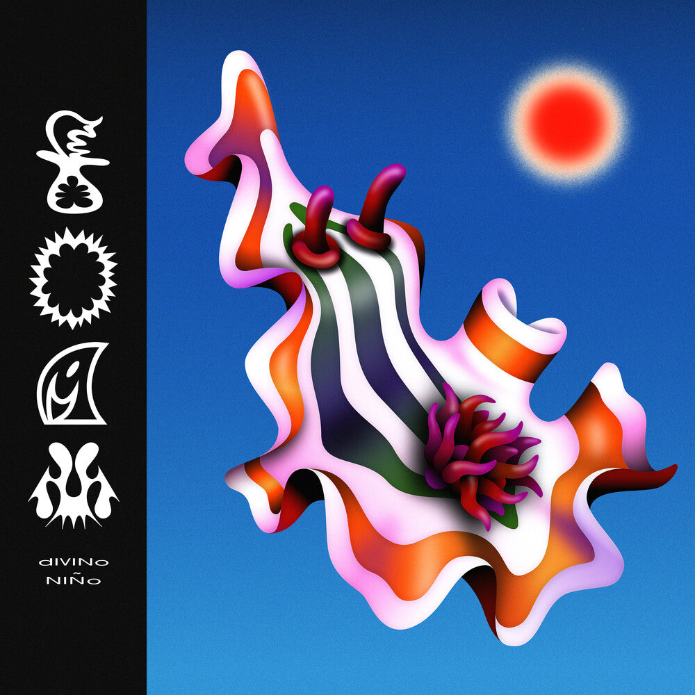 the album cover for Divino Niño - Foam - Red/Yellow Swirl [Colored Vinyl] (Red) (Ylw)