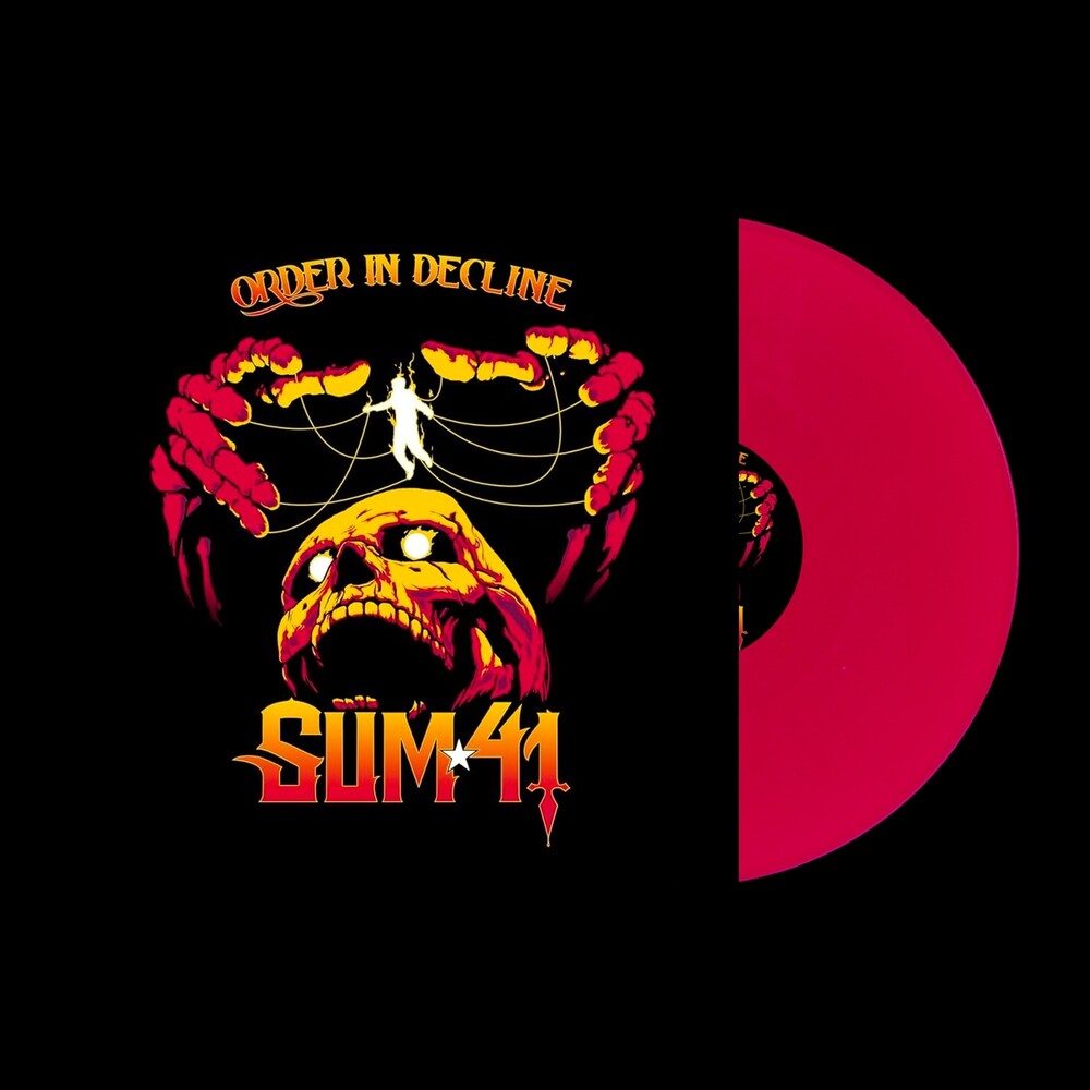 the album cover for Sum 41 - Order In Decline - Hot Pink [Colored Vinyl] (Pnk)