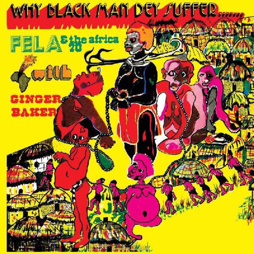 the album cover for Fela Kuti - Why Black Men They Suffer [Clear Vinyl] (Ylw)