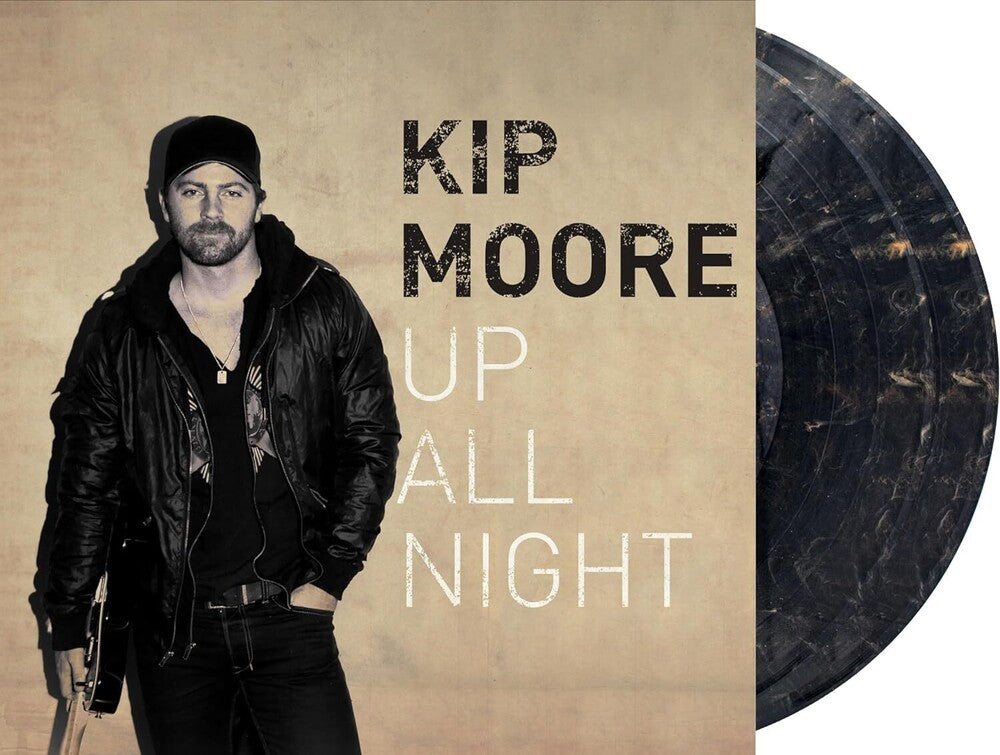 the album cover for Kip Moore - Up All Night (Blk) [Colored Vinyl] [Deluxe] (Gol)