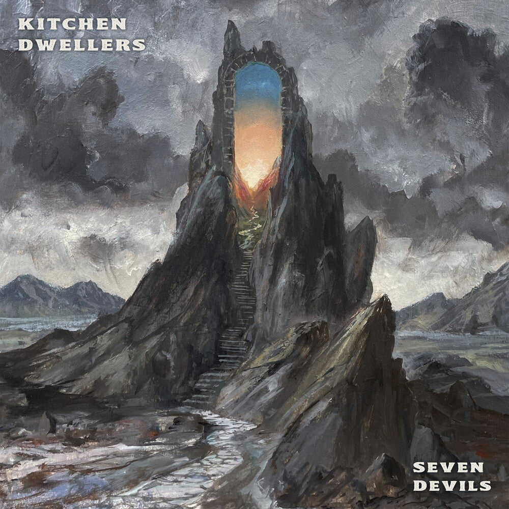 the album cover for Kitchen Dwellers - Seven Devils [Blue & Orange Galaxy 2LP]