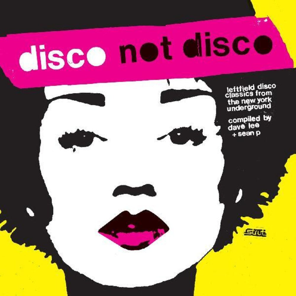 the album cover for Disco Not Disco / Various (Cvnl) (Ylw) (Aniv) - Disco Not Disco / Various [Clear Vinyl] (Ylw) (Aniv)