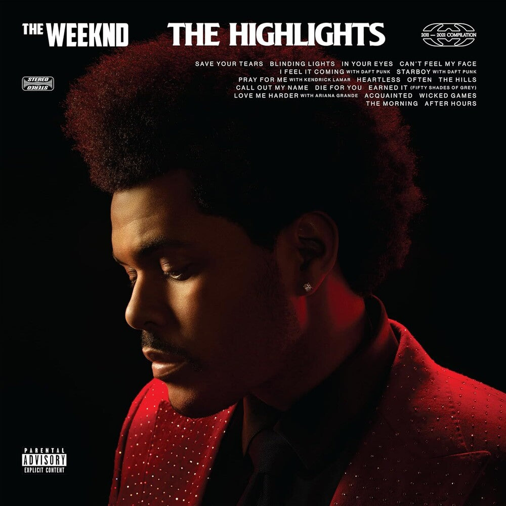 the album cover for Weeknd - Highlights (red Sparkle Vinyl/2lp)