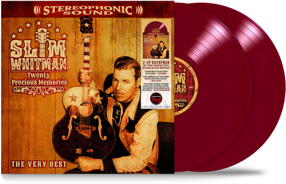 the album cover for Slim Whitman - 20 Precious Memories - The Very Best