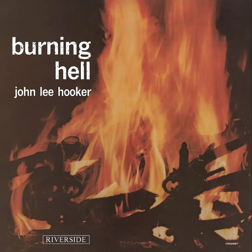 the album cover for John Lee Hooker - Burning Hell (Bluesville Acoustic Sounds Series)  [LP]