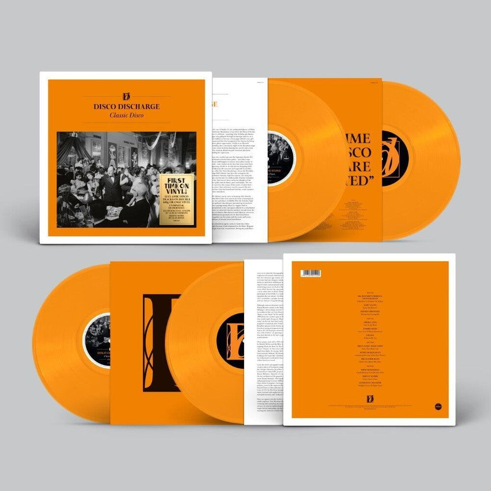 the album cover for Disco Discharge: Classic Disco / Various - Orange - Disco Discharge: Classic Disco / Various - Orange