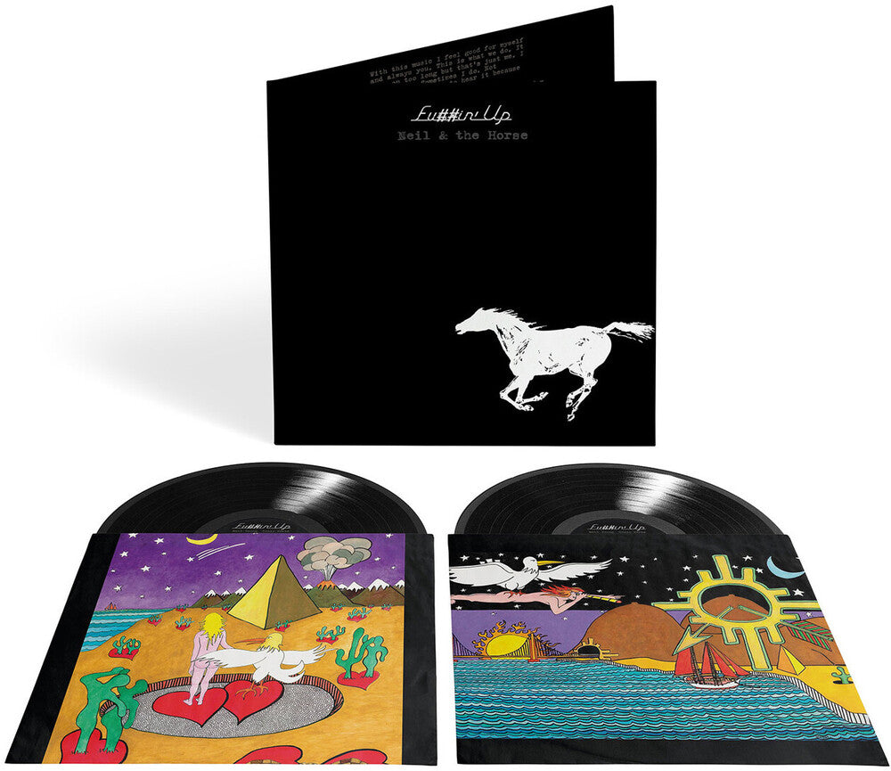 the album cover for Neil Young with Crazy Horse - Fuckin' Up [2 LP]