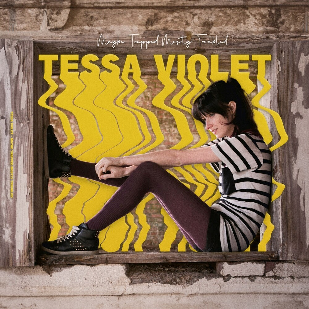 the album cover for Tessa Violet - Maybe Trapped Mostly Troubled [Colored Vinyl]