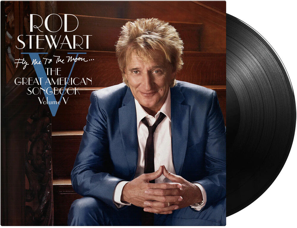 the album cover for Stewart, Rod - Fly Me To The Moon: Great American Songbook Vol 5