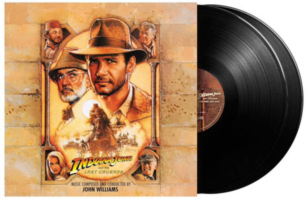 the album cover for John Williams - Indiana Jones And The Last Crusade - O.S.T.