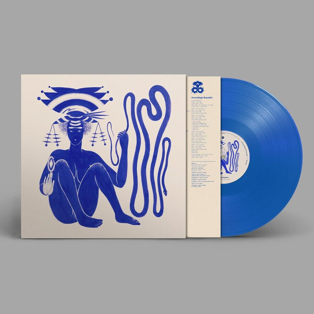 the album cover for Hiatus Kaiyote - Love Heart Cheat Code [BLUE VINYL LP]
