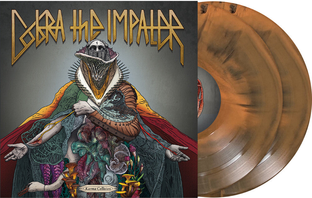 the album cover for Cobra the Impaler - Karma Collision (Blue) [Colored Vinyl] (Gate) [Limited Edition] (Org)
