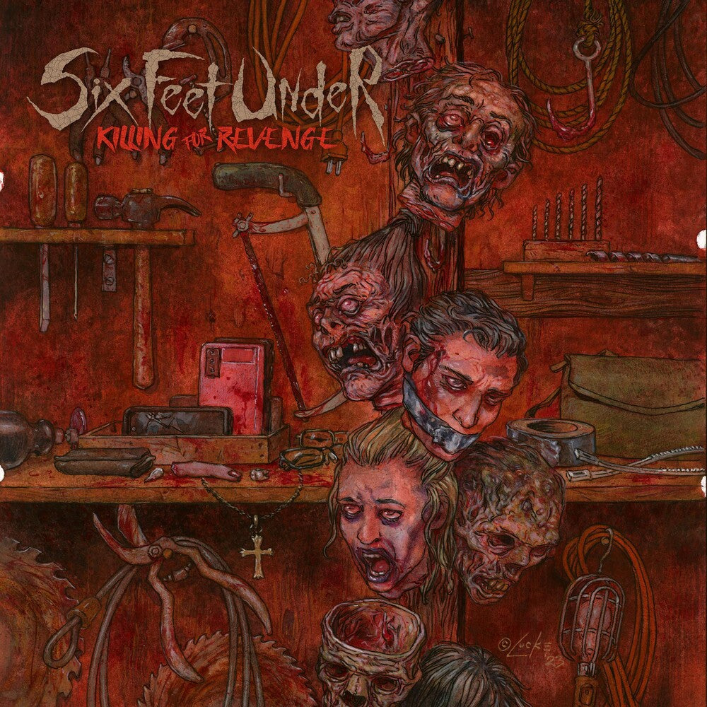 the album cover for Six Feet Under - Killing For Revenge [Bloodshot Vinyl]