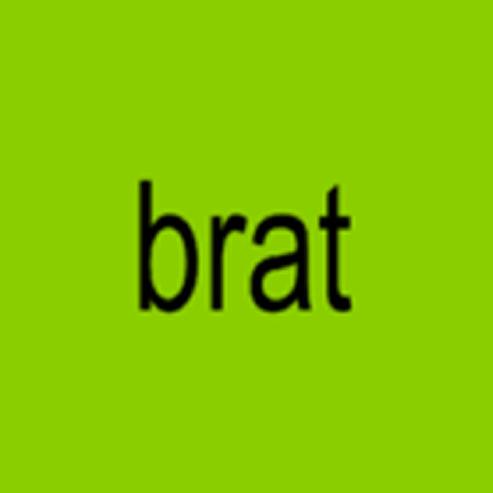 the album cover for Charli xcx - BRAT [CD]