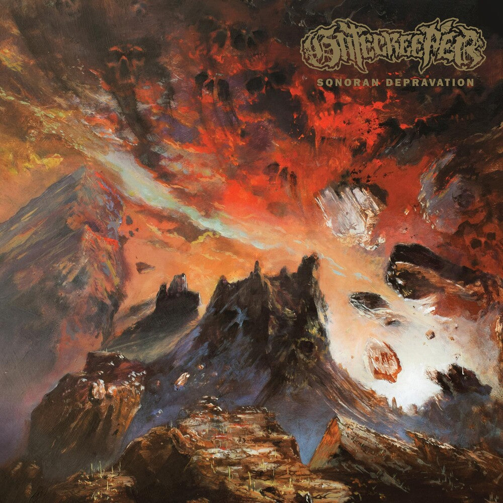 the album cover for Gatecreeper - Sonoran Depravation [Custom Marble Edition]