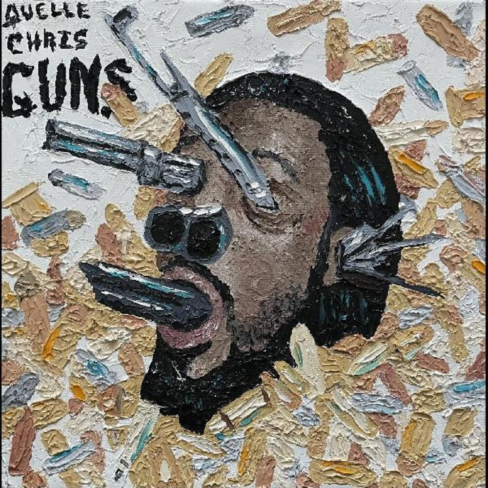 the album cover for Quelle Chris - Guns [Colored Vinyl] (Gol) (Spla)