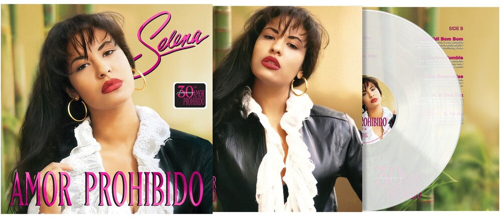 the album cover for Selena - Amor Prohibido [Clear Vinyl] (Gate) (Aniv) [Remastered]