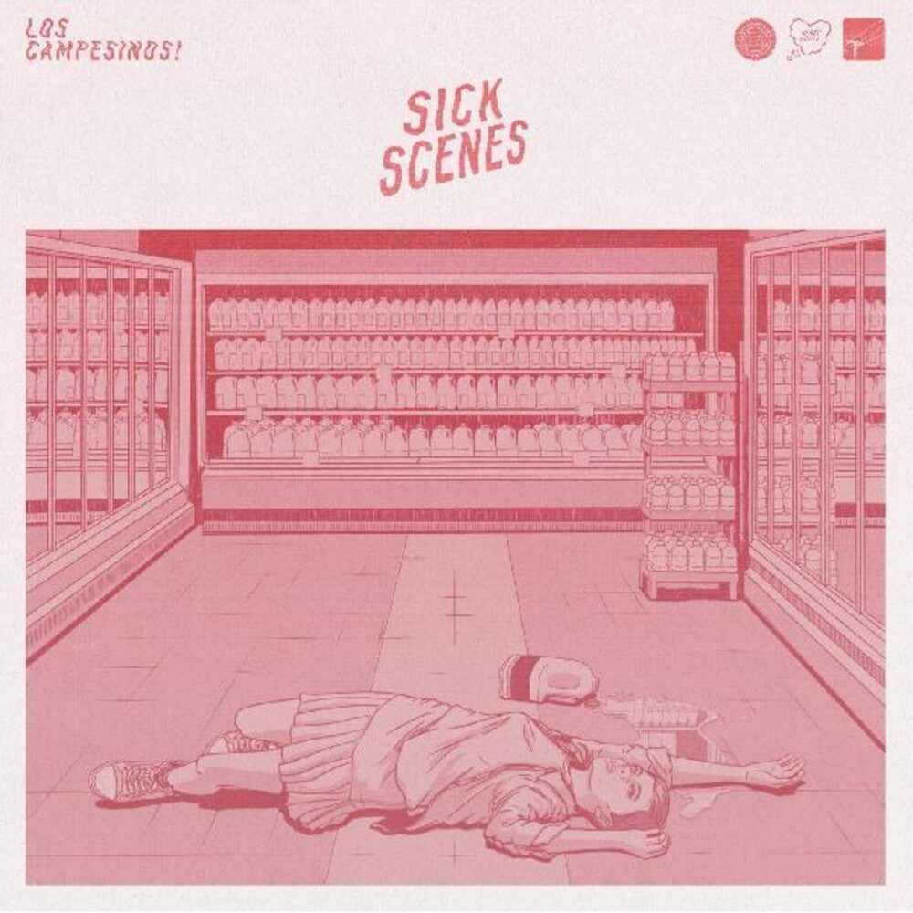 the album cover for Los Campesinos - Sick Scenes [Colored Vinyl] (Pnk)