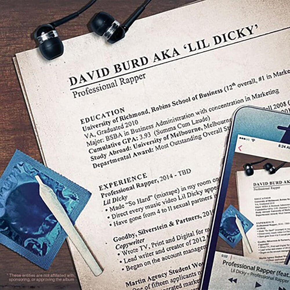 the album cover for Lil Dicky - Professional Rapper