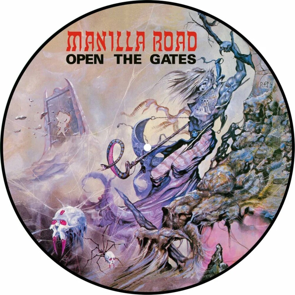 the album cover for Manilla Road - Open The Gates (Pict)