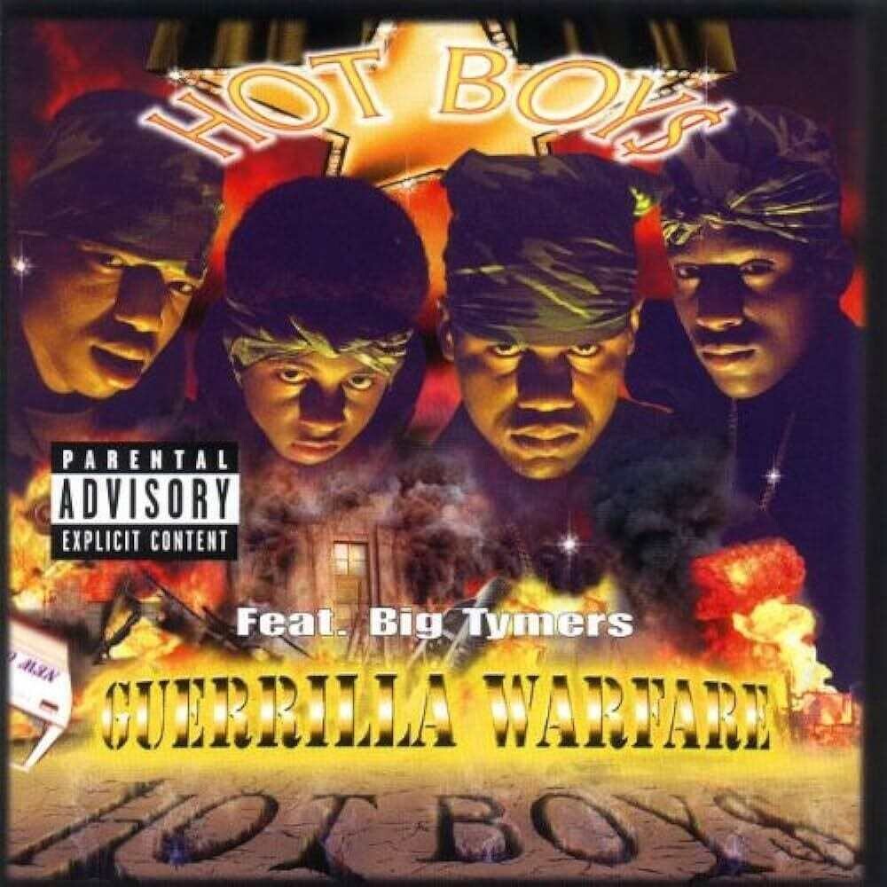 the album cover for Hot Boys - Guerilla Warfare