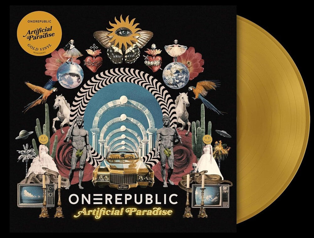 the album cover for OneRepublic - Artificial Paradise [Gold Vinyl]