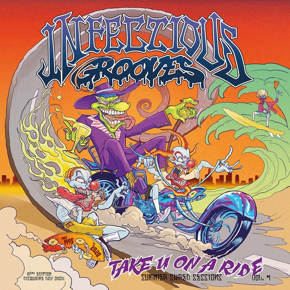 the album cover for Infectious Grooves - Take U On A Ride - Purple [Colored Vinyl] (Purp)