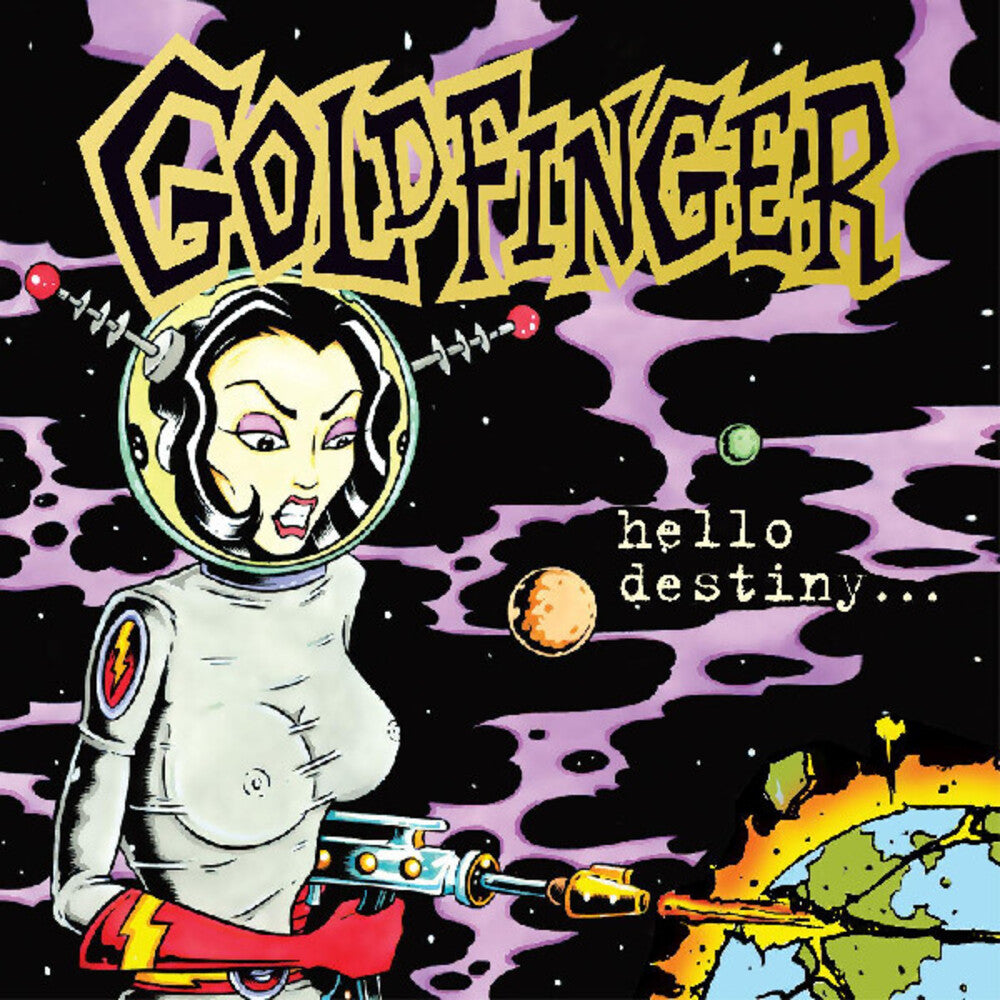 the album cover for Goldfinger - Hello Destiny [Colored Vinyl] (Purp)
