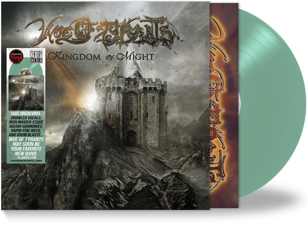 the album cover for Woe Of Tyrants - Kingdom Of Might [Limited Edition] (Lime) [Remastered]
