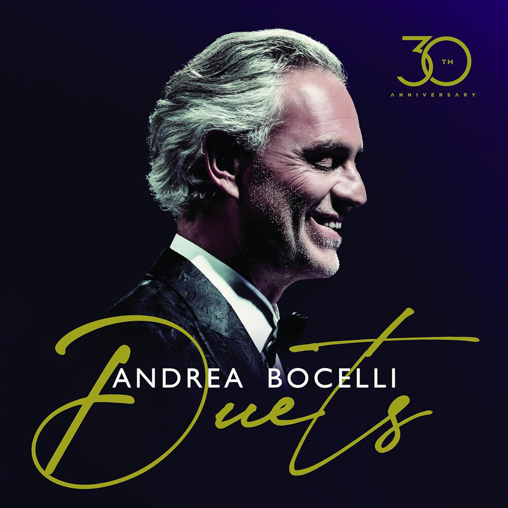 the album cover for Andrea Bocelli - Duets - 30th Anniversary [2 CD]