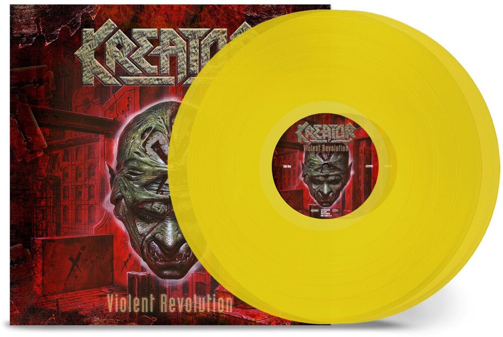 the album cover for Kreator - Violent Revolution - Yellow [Colored Vinyl] [Clear Vinyl] (Gate)